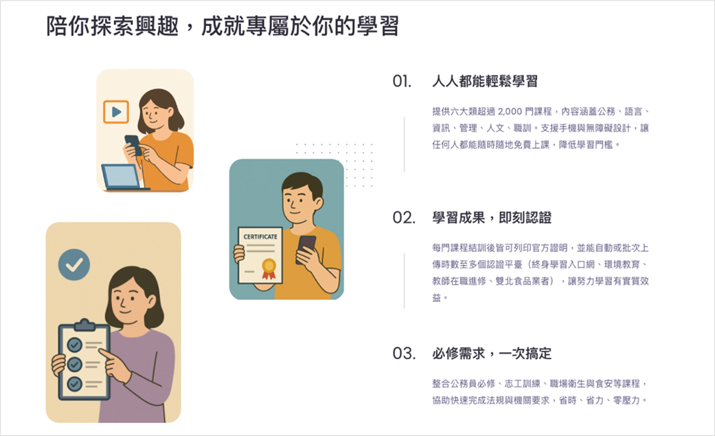 圖7:建立網站重點服務說明 圖7:建立網站重點服務說明